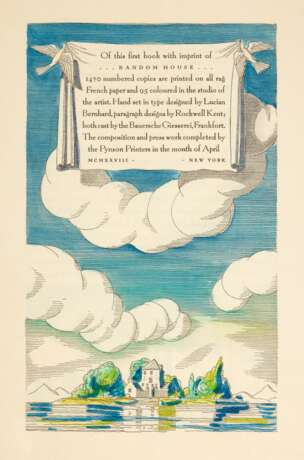 Rockwell Kent, illustrator | Original maquettes for Candide. New York, 1928, hand-coloured by the artist - photo 2