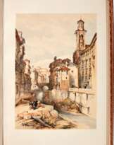 David Roberts | Picturesque sketches in Spain. London, 1832-1833, in a fine Spanish binding by Hijos de V. Arias