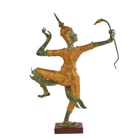 Ramakian-Figur aus Bronze. THAILAND 20. Jahrhundert. - Foto 4