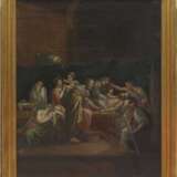 Altmeister des 18. Jh. "Mythologische Szene", Öl/Lw., unsign., doubliert, 75x62 cm, Rahmen - Foto 1