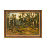 HACKENSÖLLNER, CAMILLO (1860-?), "Lagerfeuer auf einer Waldlichtung", - Foto 2