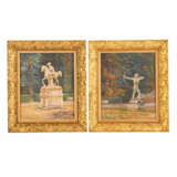 ZAITSEV, N. E. (auch Saizew, russischer Maler 20. Jahrhundert), 2 Pendants "Sanssouci", - фото 1