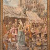 Gobelin "Orientalische Marktszene", 20. Jh., 130x102 cm - Foto 1