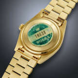 ROLEX, RARE YELLOW GOLD AND DIAMOND-SET 'DAY-DATE', WITH QABOOS SIGNATURE, REF. 18038 - photo 3