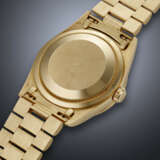 ROLEX, YELLOW GOLD, DIAMOND AND SAPPHIRE-SET 'DAY-DATE', WITH MOTHER-OF-PEARL DIAL, REF. 18338 - photo 3
