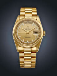 ROLEX, YELLOW GOLD AND DIAMOND-SET 'DAY-DATE', REF. 18238