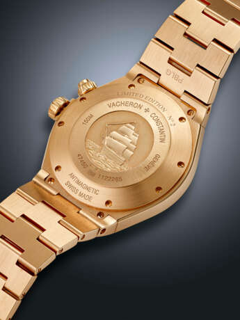VACHERON CONSTANTIN, LIMITED EDITION PINK GOLD DUAL TIME 'OVERSEAS', NO. 2/250, REF. 47450/B01R - photo 3