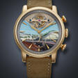 ARNOLD & SON, UNIQUE RED GOLD TOURBILLON CHRONOGRAPH, WITH HAND-PAINTED ENAMEL DIAL DEPICTING OMAN ACROSS AGES MUSEUM, REF. 1CTARG99A - Auction archive