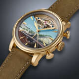 ARNOLD & SON, UNIQUE RED GOLD TOURBILLON CHRONOGRAPH, WITH HAND-PAINTED ENAMEL DIAL DEPICTING OMAN ACROSS AGES MUSEUM, REF. 1CTARG99A - Foto 2