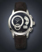 Platinum. GLASHUTTE, LIMITED EDITION PLATINUM FLY-BACK CHRONOGRAPH 'PANOGRAPH FLY-BACK', NO. 137/200