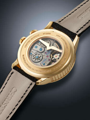 VULCAIN, LIMITED EDITION PINK GOLD WRISTWATCH WITH ALARM FUNCTION, NO. 13/50, REF. 180528.180 - photo 3