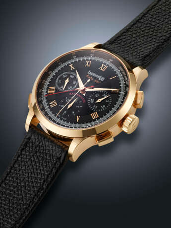 EBERHARD& CO, LIMITED EDITION PINK GOLD SPLIT-SECONDS CHRONOGRAPH 'EXTRA-FORT CHRONO RATTRAPANTE', NO. 20/121, REF. 30063 - фото 2