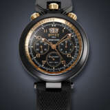 BOVET, PVD-COATED STAINLESS STEEL CHRONOGRAPH 'SPORTSTER SAGUARO' WITH PULSATION DIAL, REF. C806 - photo 1