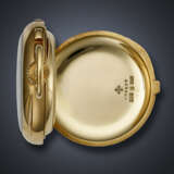 PATEK PHILIPPE, RARE YELLOW GOLD MINUTE REPEATING SPLIT-SECONDS CHRONOGRAPH OPENFACE POCKET WATCH - photo 2