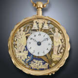 SWISS, YELLOW GOLD JAQUEMART QUARTER REPEATING VERGE OPENFACE POCKET WATCH WITH CONCEALED EROTIC AUTOMATON - photo 4