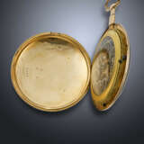 MEURON & CO, YELLOW GOLD QUARTER REPEATER OPENFACE POCKET WATCH WITH CILINDER ESCAPEMENT - Foto 3