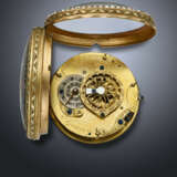 ROMILLY & MONNIER, YELLOW GOLD, PEARLS AND ENAMEL OPENFACE POCKET WATCH - photo 3
