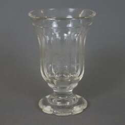 Andenkenglas - 19. Jh./um 1900, farbloses Glas, ge…