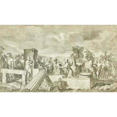 POLANZANI, FELIX (Graphiker 18. Jahrhundert), "Aurea gemmifers gravidantur vasa cotollis...", - фото 1