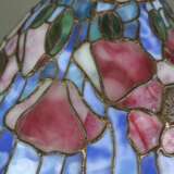 Große figürliche Tischlampe mit Blumendekor im Tif… - Foto 6