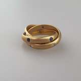 CARTIER-Ring "Trinity"- Gelbgold 750/000, die drei… - photo 2