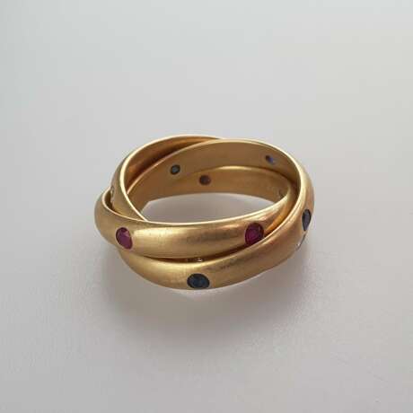 CARTIER-Ring "Trinity"- Gelbgold 750/000, die drei… - фото 3