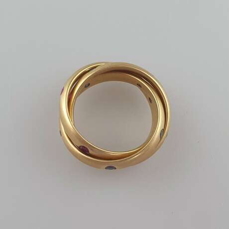 CARTIER-Ring "Trinity"- Gelbgold 750/000, die drei… - photo 4
