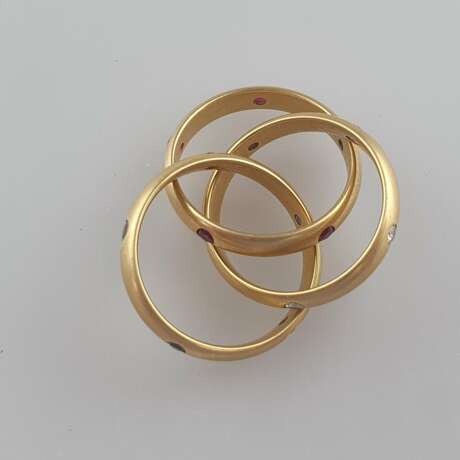 CARTIER-Ring "Trinity"- Gelbgold 750/000, die drei… - Foto 6