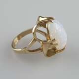 Opalring - Gelbgold 333/000, gestempelt "8KT", dur… - photo 4