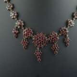 Granatcollier - wohl Tombak, filigran gearbeitet,… - photo 2