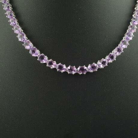 Silbercollier mit Amethysten - Sterling Silber 925… - фото 2