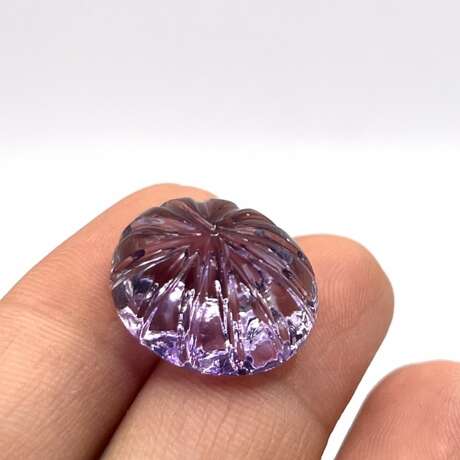 Loser Amethyst - 18,85 ct., oval, fein geschliffen… - Foto 4