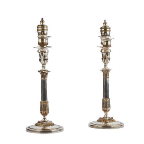 CHRISTOFLE Paar 2-flammige Kerzenleuchter, versilbert, um 1900 - фото 2