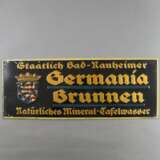 Germania Brunnen-Werbeschild - um 1900/10, Blech,… - Foto 1