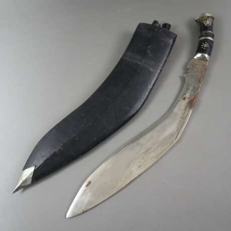 Großes Löwenkopfkhukuri (Kukri) - Indien, Gurkha-H… - Foto 1