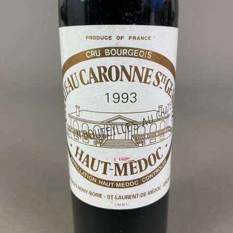 Weinkonvolut - 2 Flaschen 1993 Château Caronne Ste… - photo 5