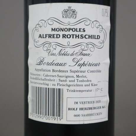 Wein - 1988 Monopoles Alfred Rothschild, Bordeaux… - photo 5