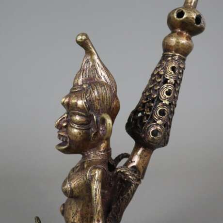 Ritual-Objekt- Afrika, 20. Jh., Bronze, zweiteilig… - Foto 6