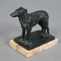 Dreux, Paul Édouard (1855-1947) - Windhund, Bronze…