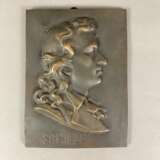 Reliefportrait "Schiller" - Bronze, braun patinier… - фото 1