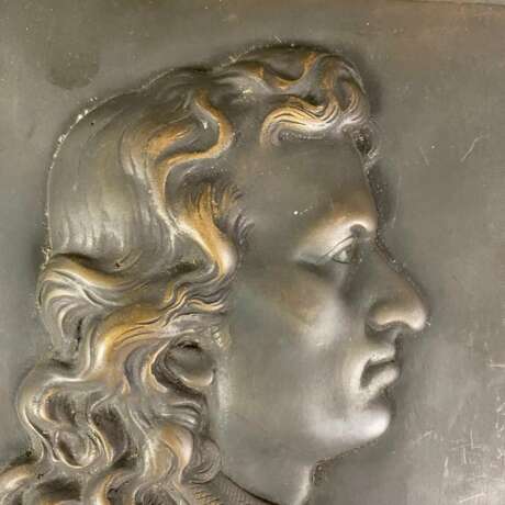 Reliefportrait "Schiller" - Bronze, braun patinier… - фото 2