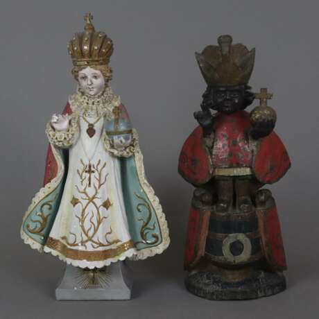 Zwei stehende Jesuskind-Figuren - 19.Jh. / um 1900… - photo 1