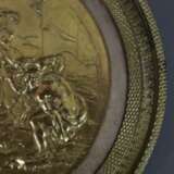 Reliefplakette - Metall vergoldet, runde Plakette… - photo 5