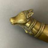 Kleine Zier-Pulverflasche mit Nandi-Kopf - Indien,… - photo 5