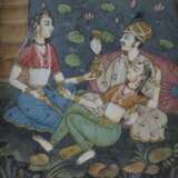 Konvolut indische (Miniatur-)Malereien - fünf unte… - photo 3