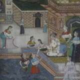 Konvolut indische (Miniatur-)Malereien - fünf unte… - photo 9