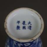 Blau-weiße Balustervase - China 20.Jh., dekoriert… - photo 8