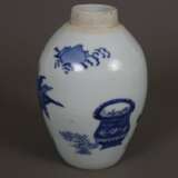Blau-weiße Vase - China, Qing-Dynastie, Porzellan,… - фото 3