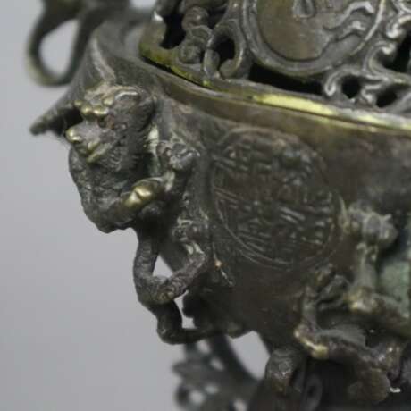 Räuchergefäß - China, Bronze, halbkugeliger Räuche… - Foto 10