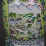 Große Gu-förmige Vase - Porzellan, Trompetenvase m… - photo 2